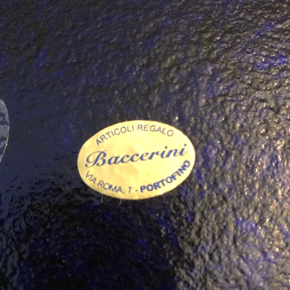 Baccerini Italian Italy Portofino Art Glass Plate - Picture 3 of 3